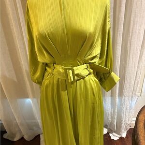 STYLEWE Vibrant Green Long Sleeve Dress